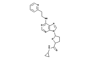 N-cyclopropyl-5-[6-[2-(2-pyridyl)ethylamino]purin-9-yl]tetrahydrofuran-2-carboxamide