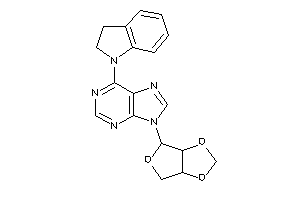 9-(3a,4,6,6a-tetrahydrofuro[3,4-d][1,3]dioxol-6-yl)-6-indolin-1-yl-purine