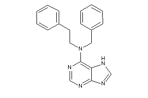 Benzyl-phenethyl-(7H-purin-6-yl)amine