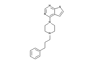 4-[4-(3-phenylpropyl)piperazino]thieno[2,3-d]pyrimidine