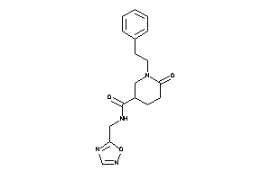 6-keto-N-(1,2,4-oxadiazol-5-ylmethyl)-1-phenethyl-nipecotamide