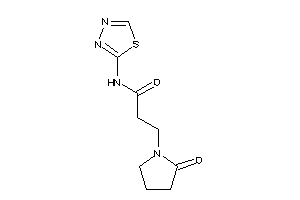 3-(2-ketopyrrolidino)-N-(1,3,4-thiadiazol-2-yl)propionamide