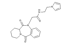 2-(6,12-diketo-7,8,9,10-tetrahydro-6aH-pyrido[2,1-c][1,4]benzodiazepin-5-yl)-N-(2-pyrrol-1-ylethyl)acetamide