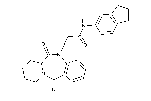 2-(6,12-diketo-7,8,9,10-tetrahydro-6aH-pyrido[2,1-c][1,4]benzodiazepin-5-yl)-N-indan-5-yl-acetamide