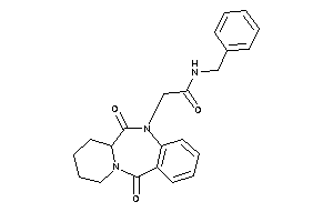 N-benzyl-2-(6,12-diketo-7,8,9,10-tetrahydro-6aH-pyrido[2,1-c][1,4]benzodiazepin-5-yl)acetamide