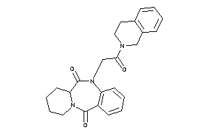 5-[2-(3,4-dihydro-1H-isoquinolin-2-yl)-2-keto-ethyl]-7,8,9,10-tetrahydro-6aH-pyrido[2,1-c][1,4]benzodiazepine-6,12-quinone