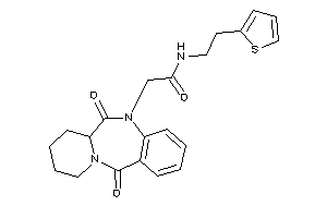 2-(6,12-diketo-7,8,9,10-tetrahydro-6aH-pyrido[2,1-c][1,4]benzodiazepin-5-yl)-N-[2-(2-thienyl)ethyl]acetamide