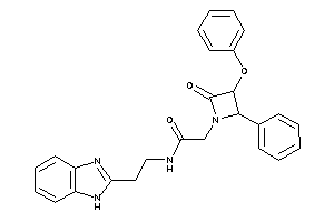 N-[2-(1H-benzimidazol-2-yl)ethyl]-2-(2-keto-3-phenoxy-4-phenyl-azetidin-1-yl)acetamide