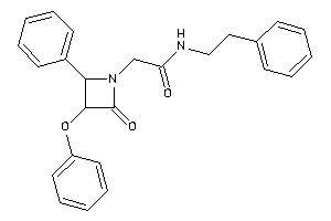2-(2-keto-3-phenoxy-4-phenyl-azetidin-1-yl)-N-phenethyl-acetamide