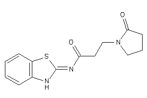 N-(3H-1,3-benzothiazol-2-ylidene)-3-(2-ketopyrrolidino)propionamide