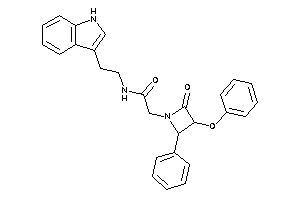 N-[2-(1H-indol-3-yl)ethyl]-2-(2-keto-3-phenoxy-4-phenyl-azetidin-1-yl)acetamide