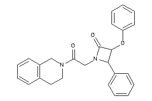 1-[2-(3,4-dihydro-1H-isoquinolin-2-yl)-2-keto-ethyl]-3-phenoxy-4-phenyl-azetidin-2-one