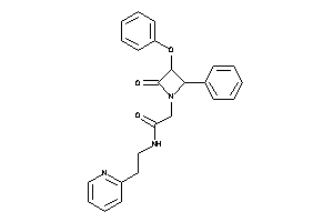 2-(2-keto-3-phenoxy-4-phenyl-azetidin-1-yl)-N-[2-(2-pyridyl)ethyl]acetamide