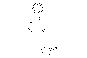 1-[3-keto-3-(2-phenyliminothiazolidin-3-yl)propyl]-2-pyrrolidone