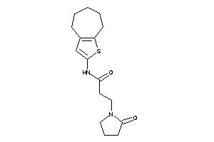 3-(2-ketopyrrolidino)-N-(5,6,7,8-tetrahydro-4H-cyclohepta[b]thiophen-2-yl)propionamide