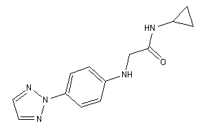 N-cyclopropyl-2-[4-(triazol-2-yl)anilino]acetamide