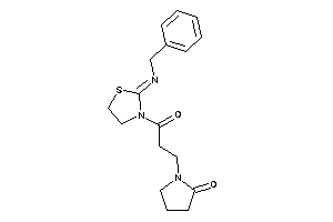 1-[3-(2-benzyliminothiazolidin-3-yl)-3-keto-propyl]-2-pyrrolidone