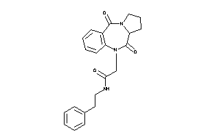 Image of 2-(6,11-diketo-6a,7,8,9-tetrahydropyrrolo[2,1-c][1,4]benzodiazepin-5-yl)-N-phenethyl-acetamide