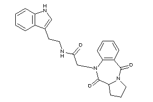 2-(6,11-diketo-6a,7,8,9-tetrahydropyrrolo[2,1-c][1,4]benzodiazepin-5-yl)-N-[2-(1H-indol-3-yl)ethyl]acetamide