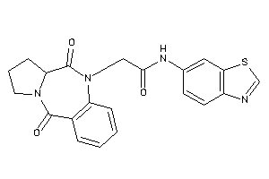 N-(1,3-benzothiazol-6-yl)-2-(6,11-diketo-6a,7,8,9-tetrahydropyrrolo[2,1-c][1,4]benzodiazepin-5-yl)acetamide