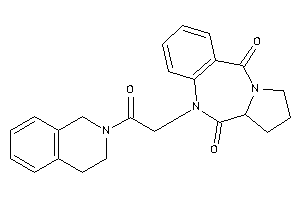 5-[2-(3,4-dihydro-1H-isoquinolin-2-yl)-2-keto-ethyl]-6a,7,8,9-tetrahydropyrrolo[2,1-c][1,4]benzodiazepine-6,11-quinone