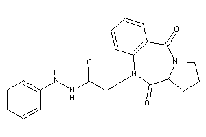 2-(6,11-diketo-6a,7,8,9-tetrahydropyrrolo[2,1-c][1,4]benzodiazepin-5-yl)-N'-phenyl-acetohydrazide