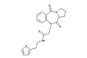 2-(6,11-diketo-6a,7,8,9-tetrahydropyrrolo[2,1-c][1,4]benzodiazepin-5-yl)-N-[2-(2-thienyl)ethyl]acetamide