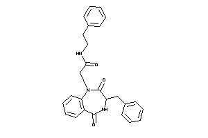 2-(3-benzyl-2,5-diketo-3,4-dihydro-1,4-benzodiazepin-1-yl)-N-phenethyl-acetamide