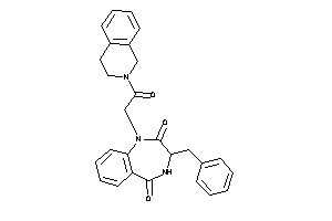 3-benzyl-1-[2-(3,4-dihydro-1H-isoquinolin-2-yl)-2-keto-ethyl]-3,4-dihydro-1,4-benzodiazepine-2,5-quinone