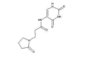 N-(2,4-diketo-1H-pyrimidin-5-yl)-3-(2-ketopyrrolidino)propionamide