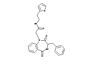 2-(3-benzyl-2,5-diketo-3,4-dihydro-1,4-benzodiazepin-1-yl)-N-[2-(2-thienyl)ethyl]acetamide