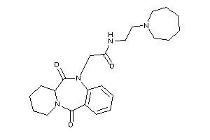 Image of N-[2-(azepan-1-yl)ethyl]-2-(6,12-diketo-7,8,9,10-tetrahydro-6aH-pyrido[2,1-c][1,4]benzodiazepin-5-yl)acetamide