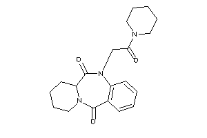 5-(2-keto-2-piperidino-ethyl)-7,8,9,10-tetrahydro-6aH-pyrido[2,1-c][1,4]benzodiazepine-6,12-quinone