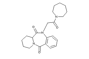 5-[2-(azepan-1-yl)-2-keto-ethyl]-7,8,9,10-tetrahydro-6aH-pyrido[2,1-c][1,4]benzodiazepine-6,12-quinone