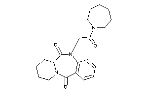 Image of 5-[2-(azepan-1-yl)-2-keto-ethyl]-7,8,9,10-tetrahydro-6aH-pyrido[2,1-c][1,4]benzodiazepine-6,12-quinone