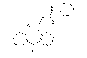 Image of N-cyclohexyl-2-(6,12-diketo-7,8,9,10-tetrahydro-6aH-pyrido[2,1-c][1,4]benzodiazepin-5-yl)acetamide