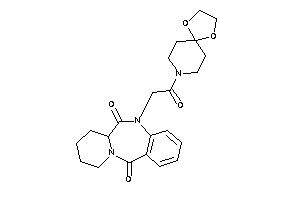 Image of 5-[2-(1,4-dioxa-8-azaspiro[4.5]decan-8-yl)-2-keto-ethyl]-7,8,9,10-tetrahydro-6aH-pyrido[2,1-c][1,4]benzodiazepine-6,12-quinone