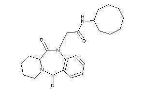 Image of N-cyclooctyl-2-(6,12-diketo-7,8,9,10-tetrahydro-6aH-pyrido[2,1-c][1,4]benzodiazepin-5-yl)acetamide