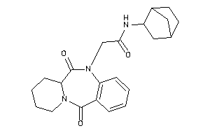 Image of 2-(6,12-diketo-7,8,9,10-tetrahydro-6aH-pyrido[2,1-c][1,4]benzodiazepin-5-yl)-N-(2-norbornyl)acetamide