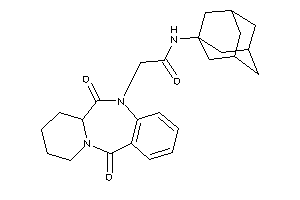 Image of N-(1-adamantyl)-2-(6,12-diketo-7,8,9,10-tetrahydro-6aH-pyrido[2,1-c][1,4]benzodiazepin-5-yl)acetamide