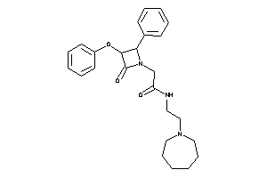 N-[2-(azepan-1-yl)ethyl]-2-(2-keto-3-phenoxy-4-phenyl-azetidin-1-yl)acetamide