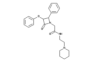 2-(2-keto-3-phenoxy-4-phenyl-azetidin-1-yl)-N-(2-piperidinoethyl)acetamide