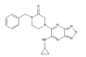 1-benzyl-4-[5-(cyclopropylamino)furazano[3,4-b]pyrazin-6-yl]piperazin-2-one