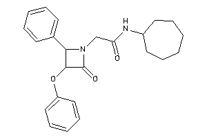 N-cycloheptyl-2-(2-keto-3-phenoxy-4-phenyl-azetidin-1-yl)acetamide