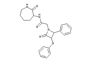 N-(2-ketoazepan-3-yl)-2-(2-keto-3-phenoxy-4-phenyl-azetidin-1-yl)acetamide