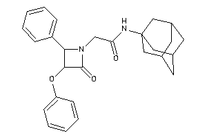 N-(1-adamantyl)-2-(2-keto-3-phenoxy-4-phenyl-azetidin-1-yl)acetamide