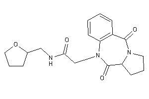 Image of 2-(6,11-diketo-6a,7,8,9-tetrahydropyrrolo[2,1-c][1,4]benzodiazepin-5-yl)-N-(tetrahydrofurfuryl)acetamide