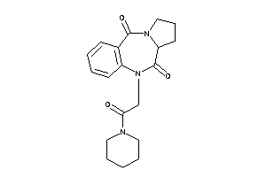 5-(2-keto-2-piperidino-ethyl)-6a,7,8,9-tetrahydropyrrolo[2,1-c][1,4]benzodiazepine-6,11-quinone