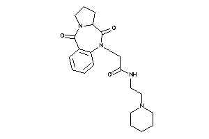 2-(6,11-diketo-6a,7,8,9-tetrahydropyrrolo[2,1-c][1,4]benzodiazepin-5-yl)-N-(2-piperidinoethyl)acetamide