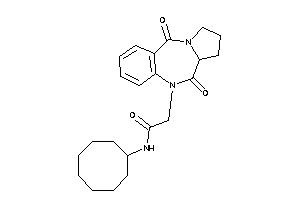 N-cyclooctyl-2-(6,11-diketo-6a,7,8,9-tetrahydropyrrolo[2,1-c][1,4]benzodiazepin-5-yl)acetamide